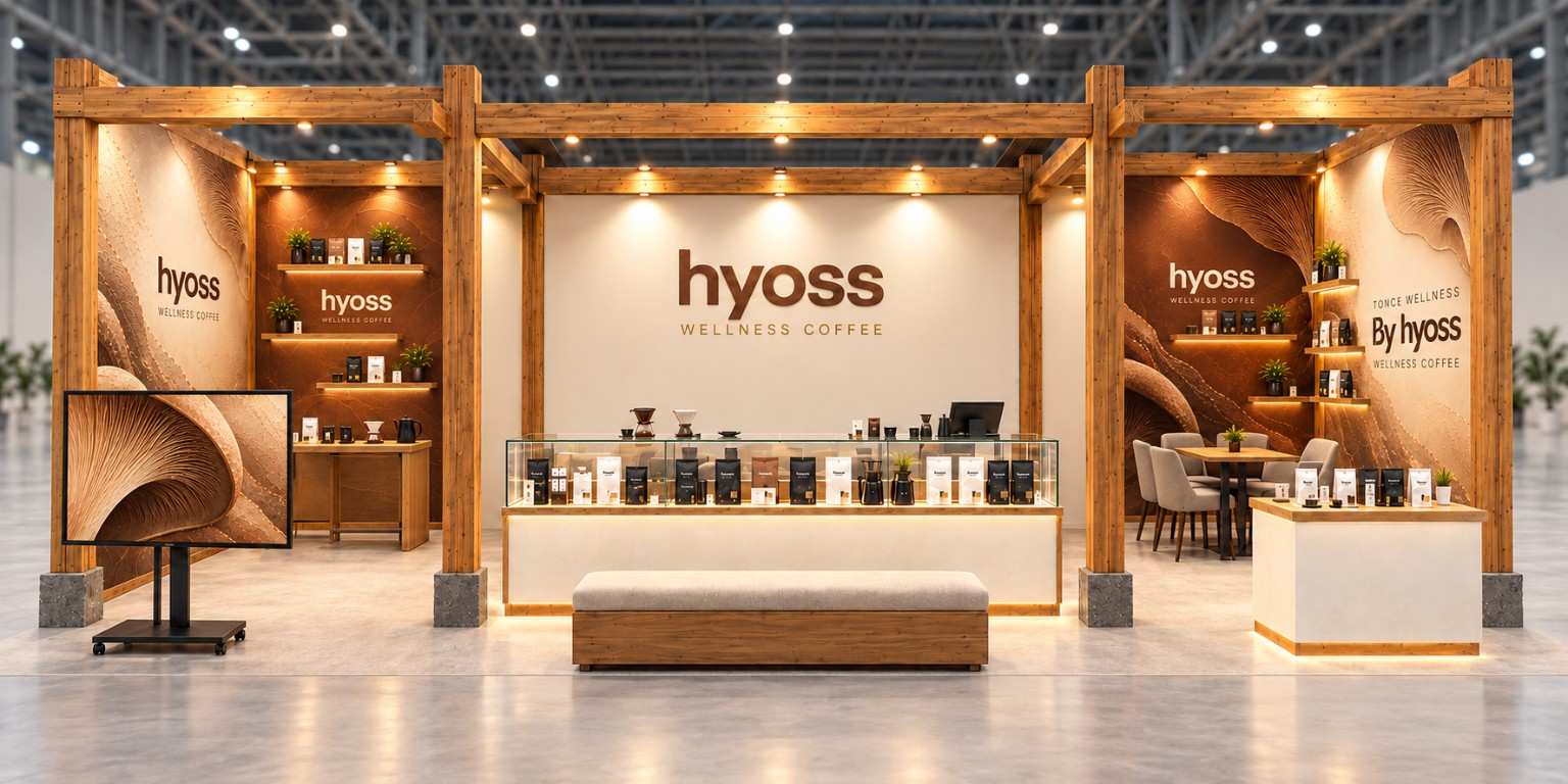 HYOSS 전시 부스 디자인 시안